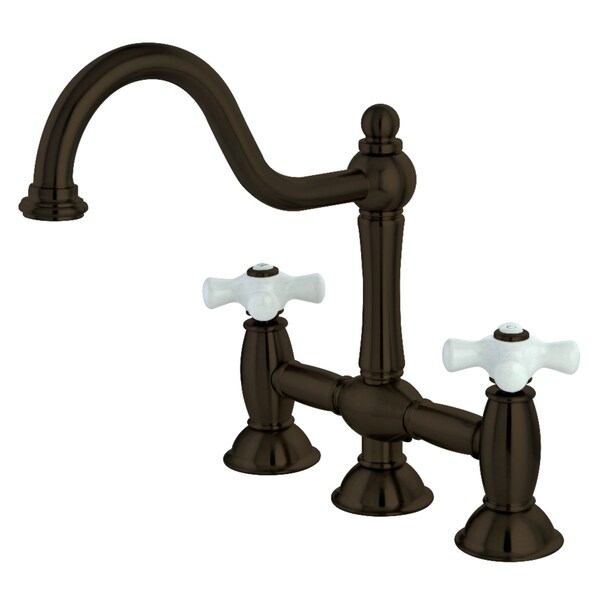 KS3785PX Restoration Bridge Kitchen Faucet, Oil Rubbed Bronze